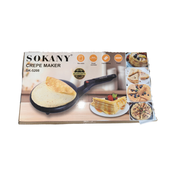 26 Máquina para hacer crepas Sokany SK-5208