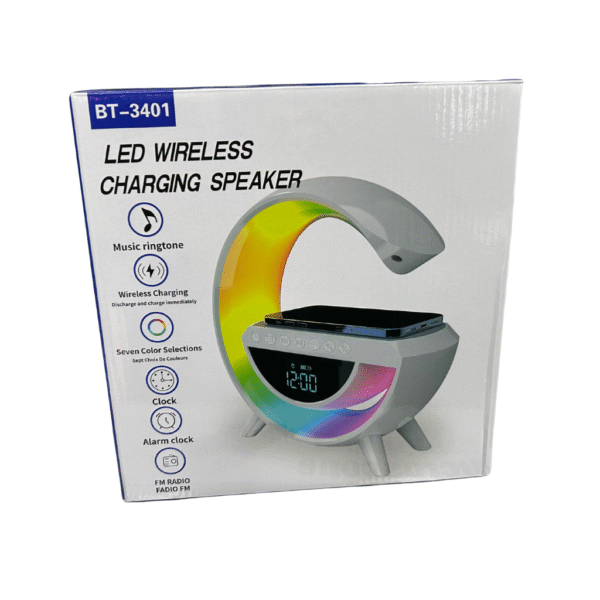 Cargador con bocina inalámbrico LED BT-3401