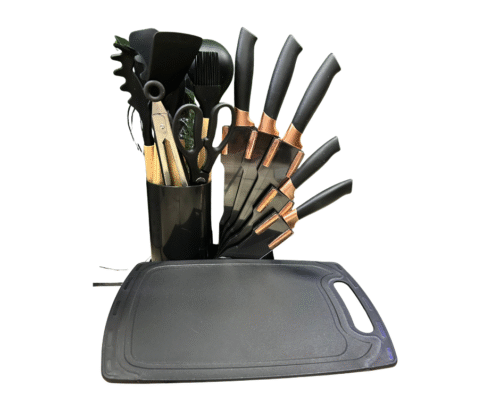 cuchillos Set de cocina Negro