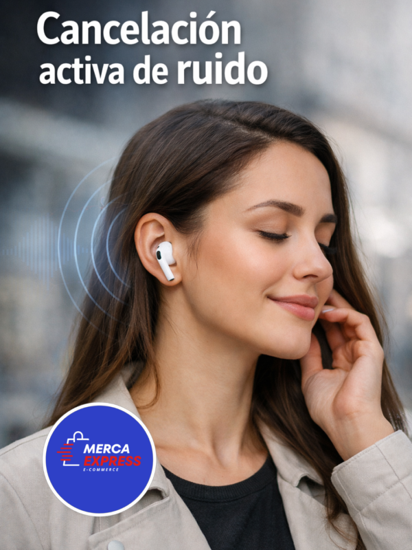 Audifonos inalambricos Bluetooth compatibles iOS y Android, Cancelación de ruido-ideales para Música y entretenimiento